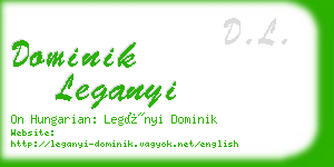 dominik leganyi business card